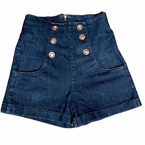 Good Time, High Waisted Denim Shorts